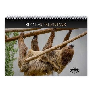 Sloth 2024 Wall Calendar
