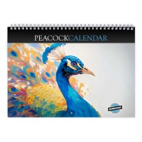 Peacock 2026 Wall Calendar