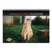 Orange Cats 2026 Wall Calendar