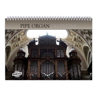 Pipe Organ 2026 Wall Calendar