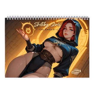 Sketchy Girls 2027 Wall Calendar