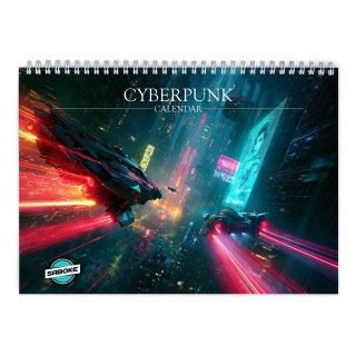 Cyberpunk 2027 Wall Calendar