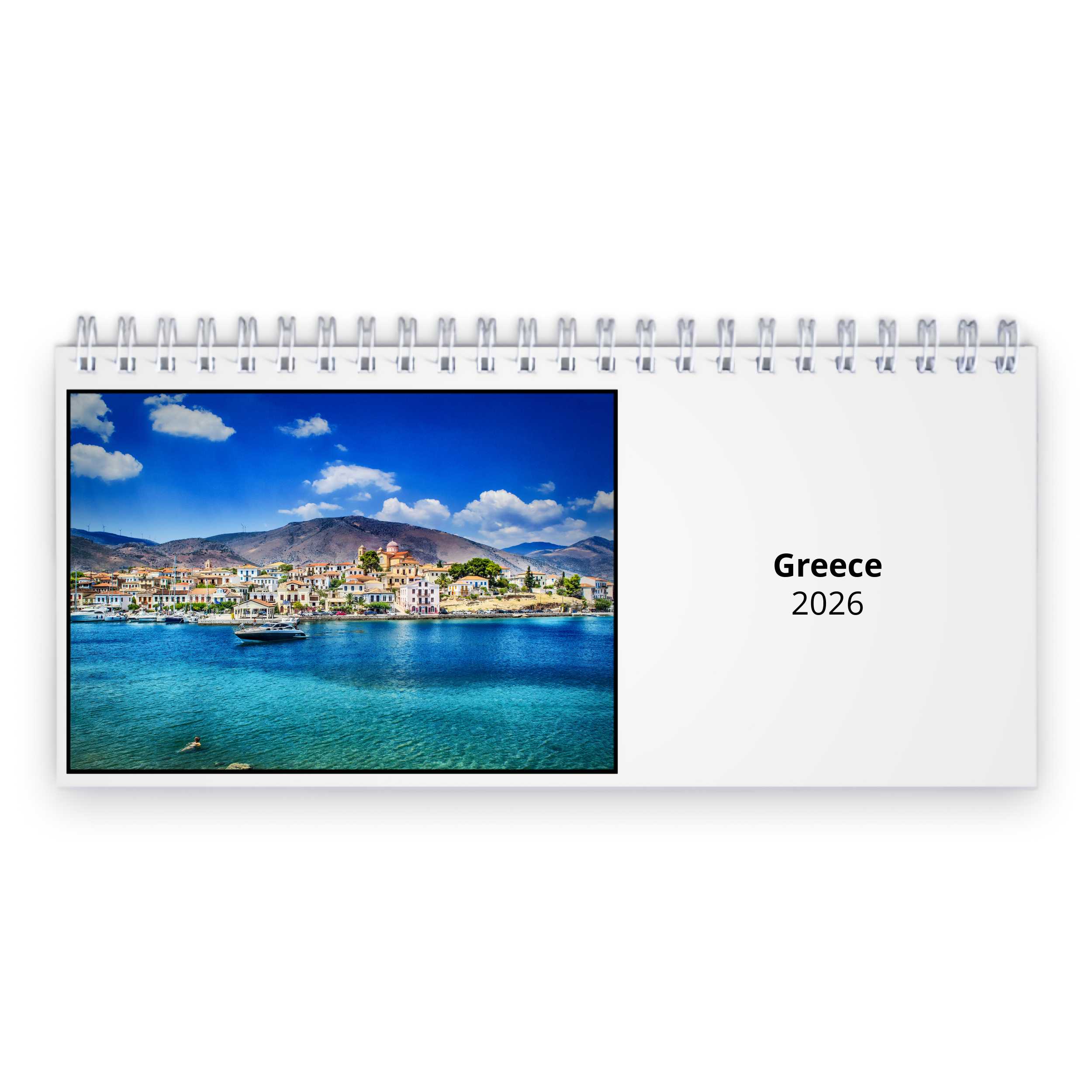 Greece 2026 Desk Calendar