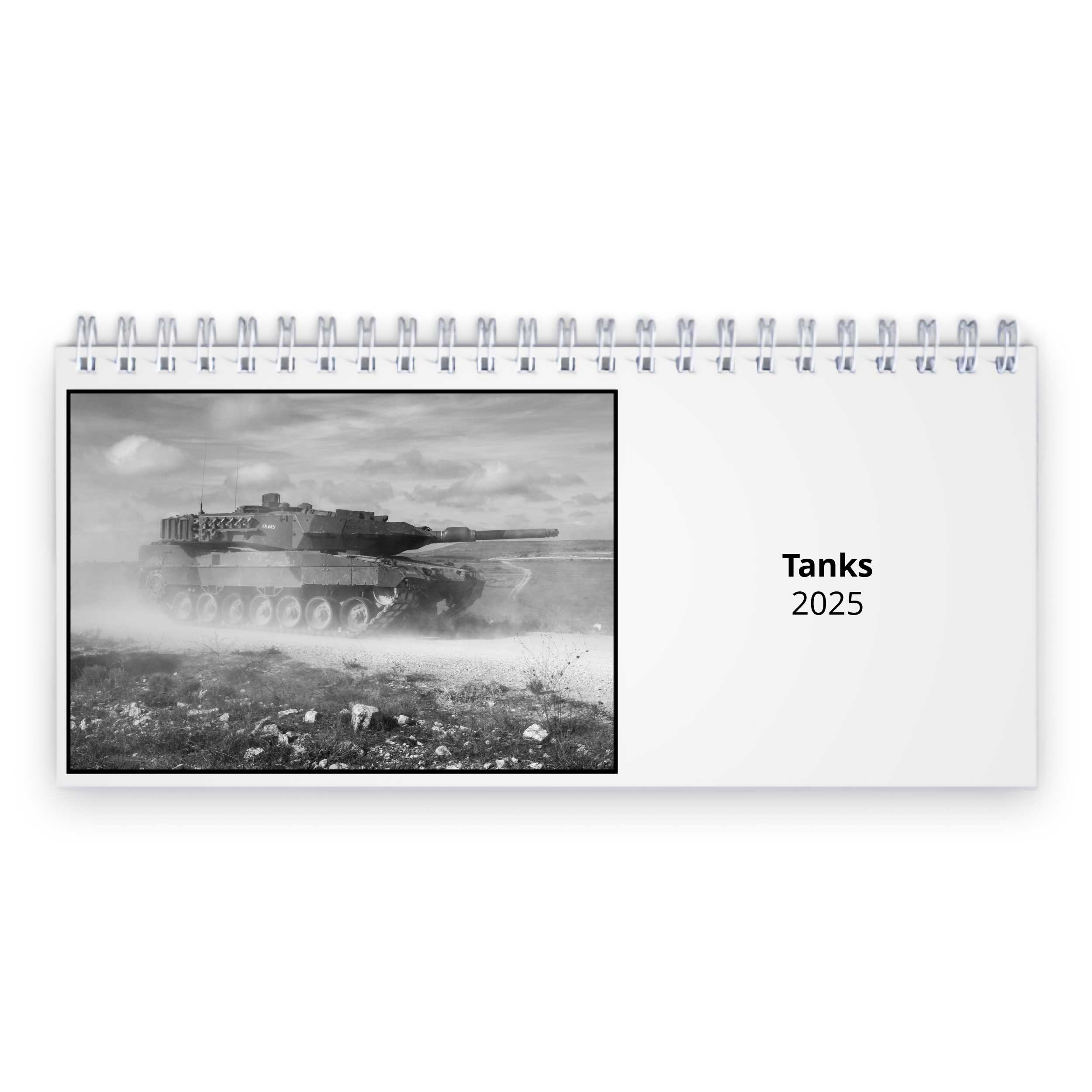 Tanks 2025 Desk Calendar