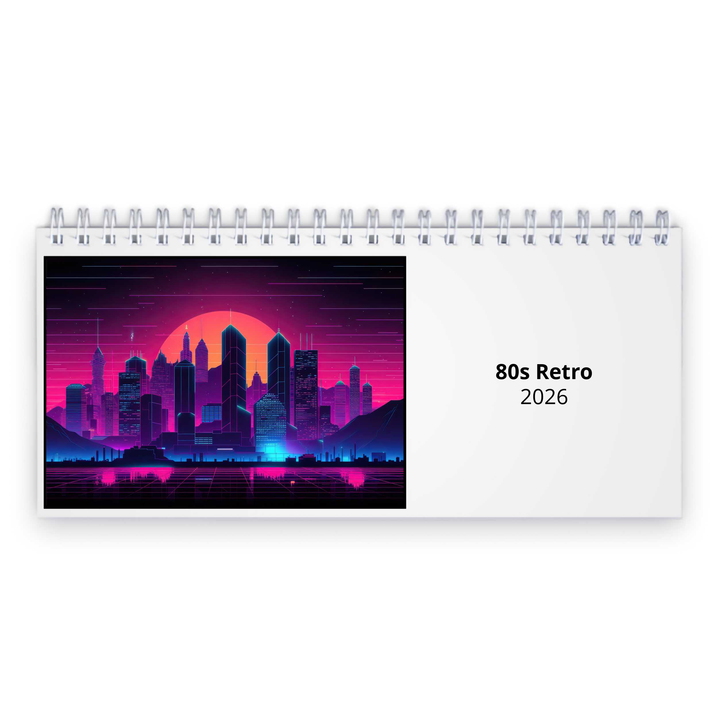 80s Retro 2025 Desk Calendar
