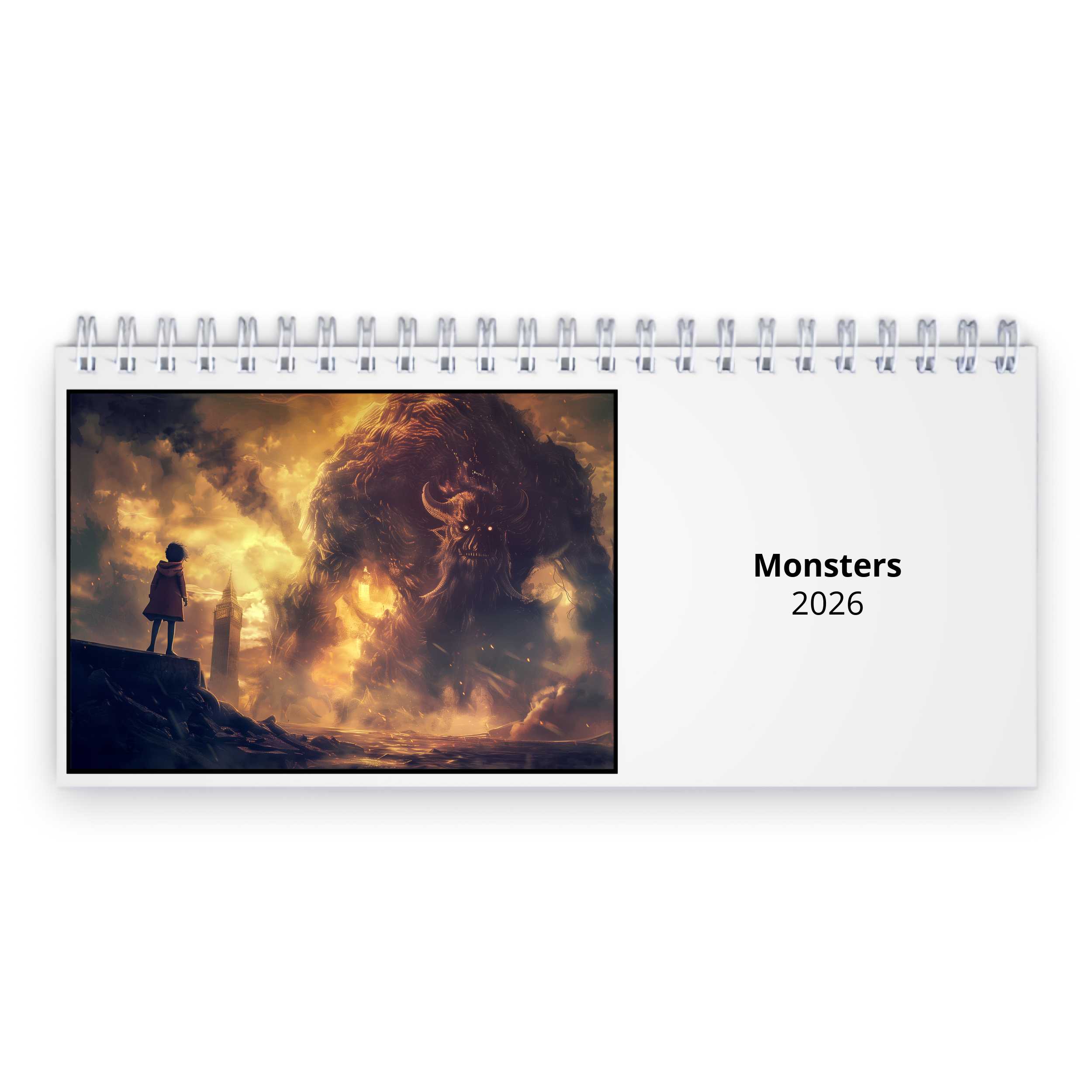 Monsters 2026 Desk Calendar