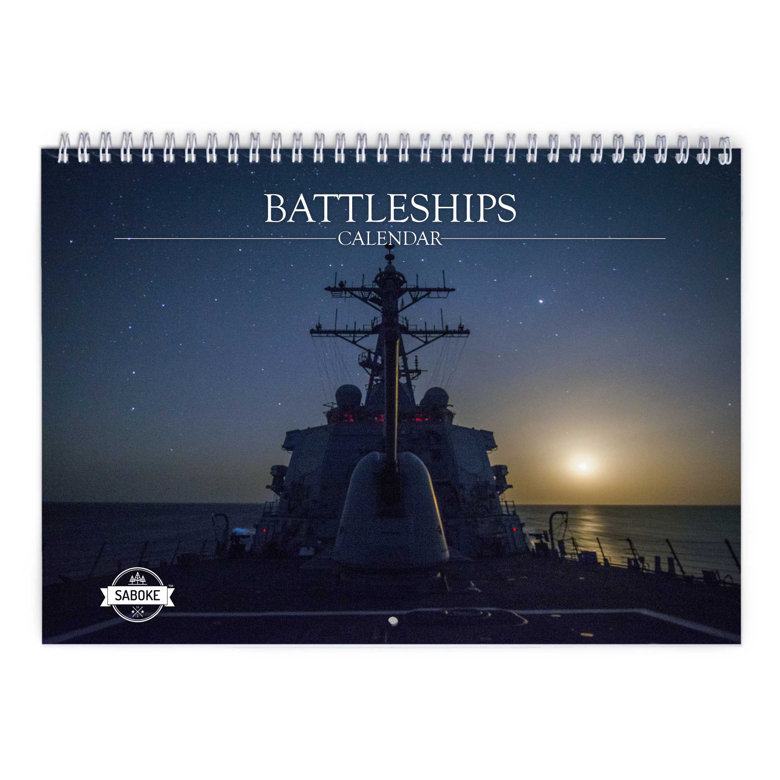 Battleships 2025 Wall Calendar