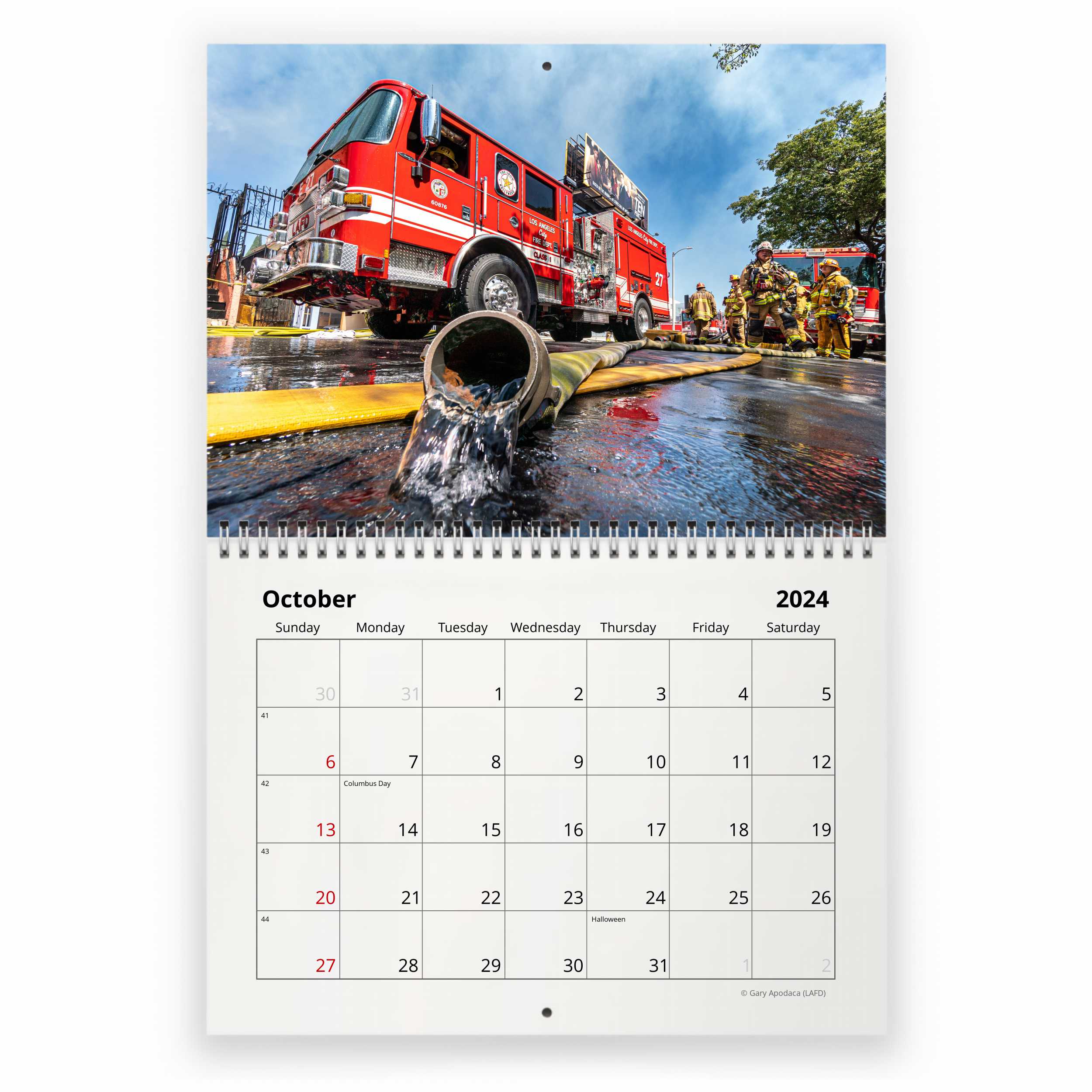 Pompiers - 2024 Calendrier Mural - Tout Neuf - 09595