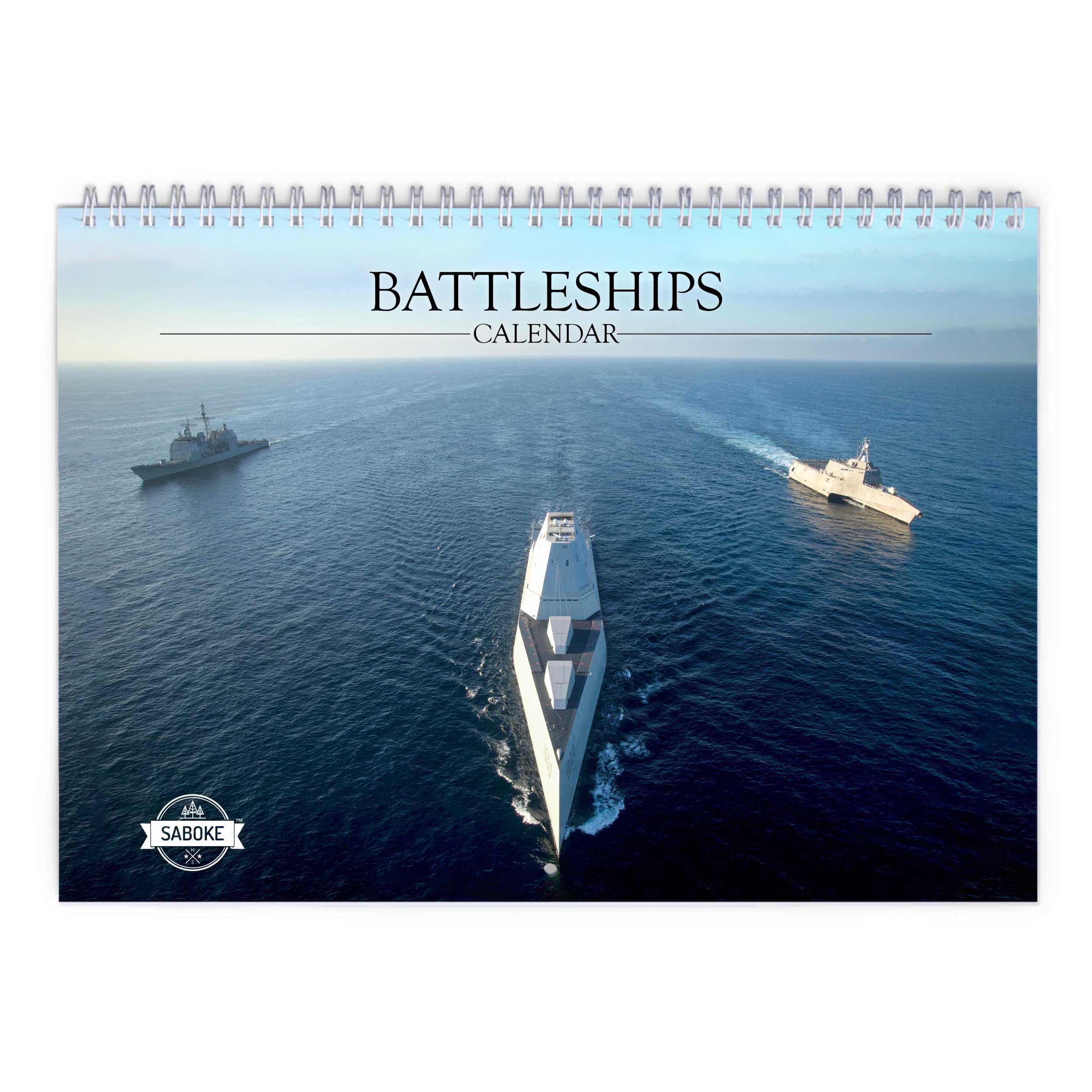 Battleships 2025 Wall Calendar