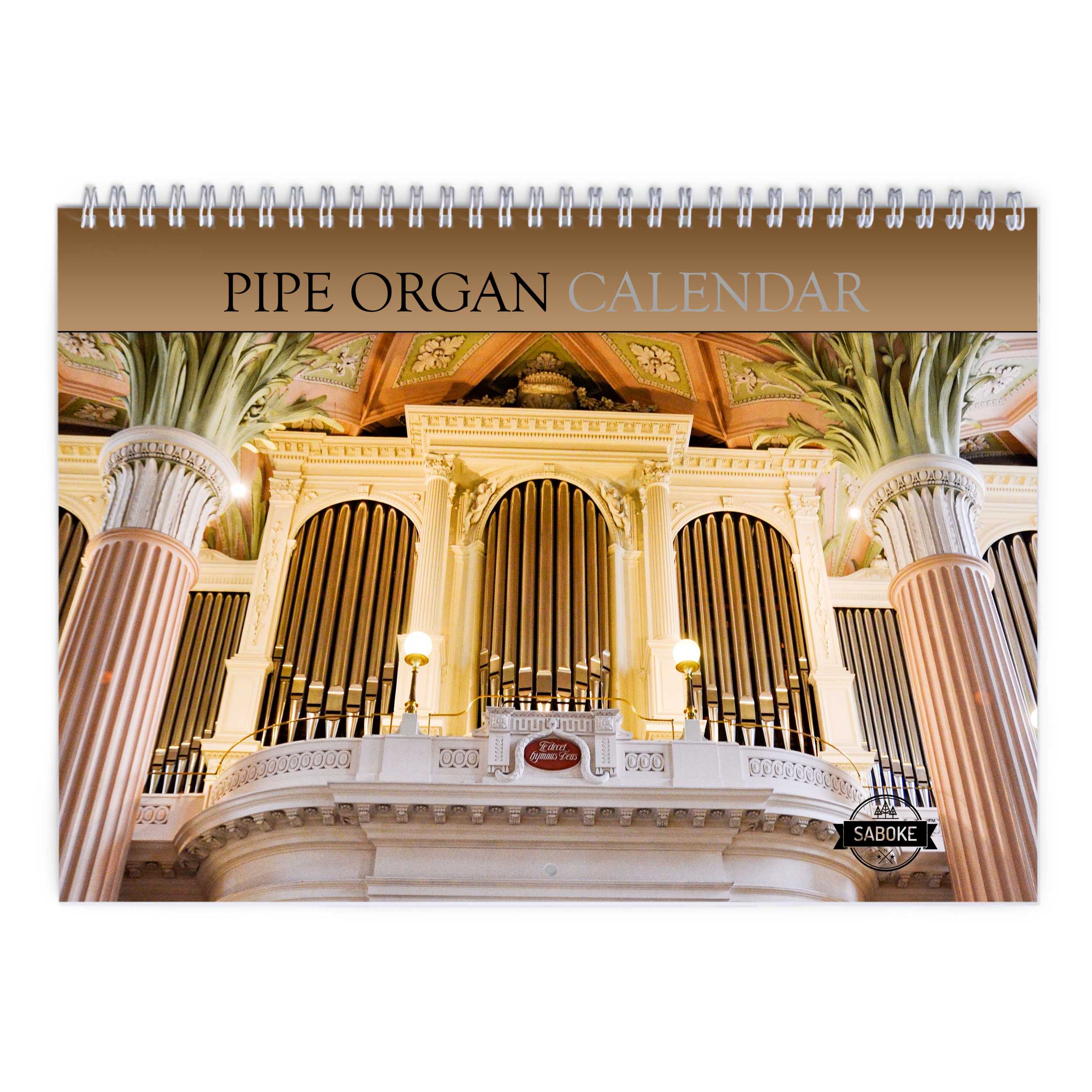 Pipe Organ 2026 Wall Calendar