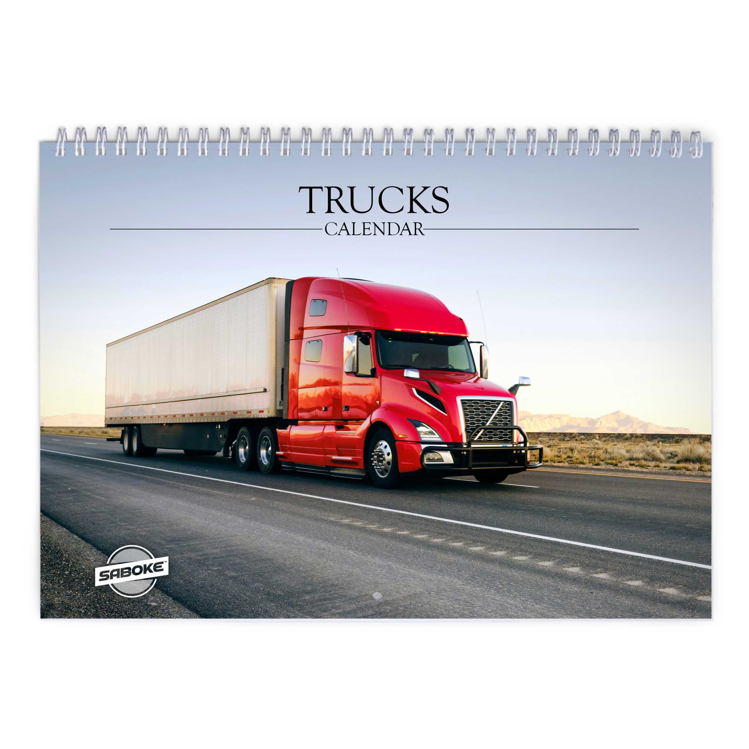トラック 2026 年壁掛けカレンダー
