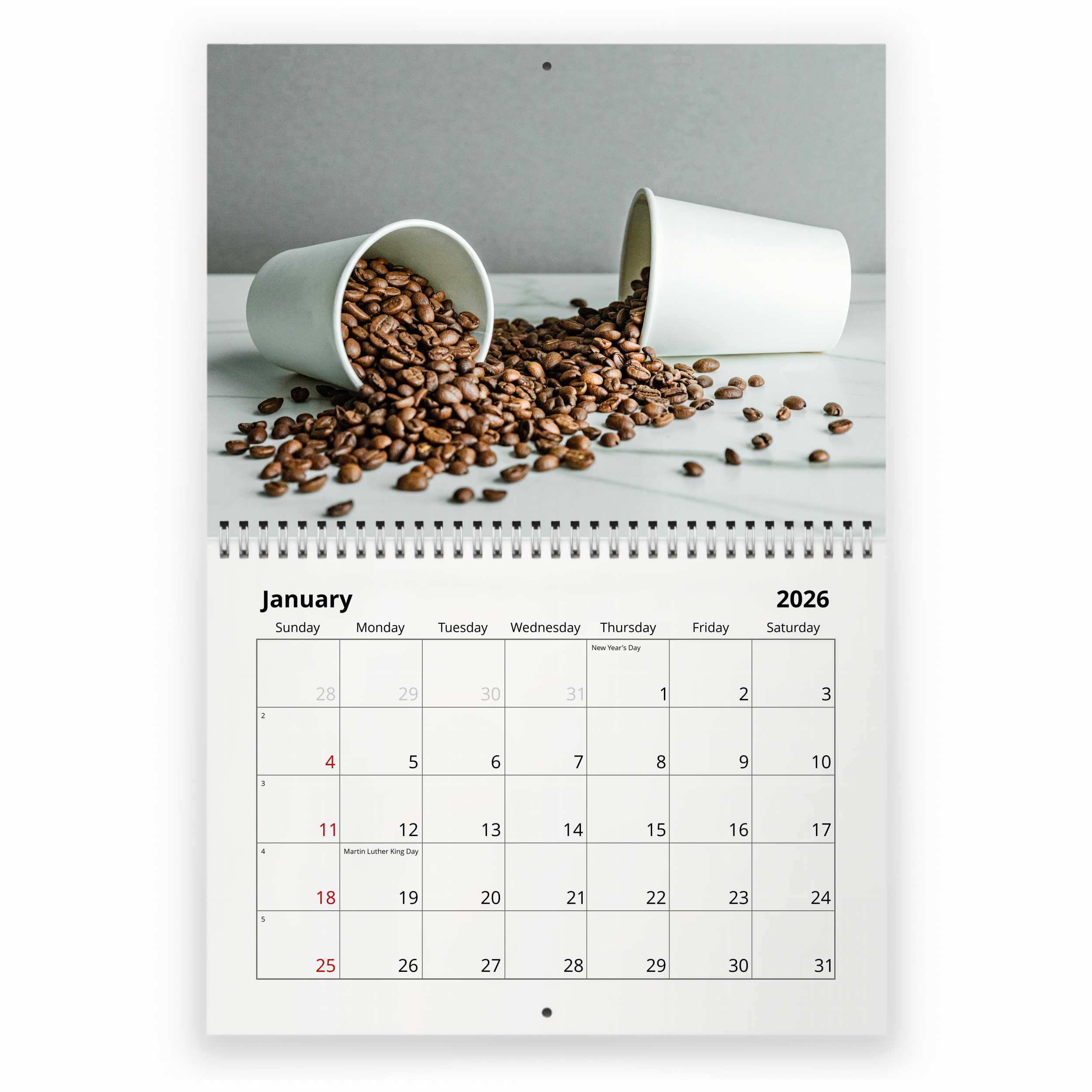 Coffee 2026 Wall Calendar