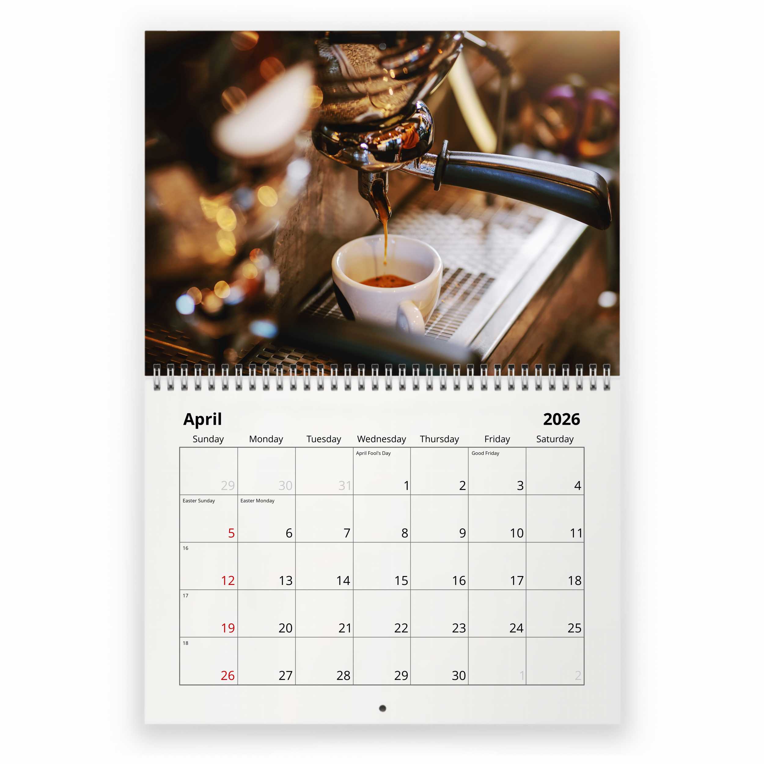 Coffee 2026 Wall Calendar